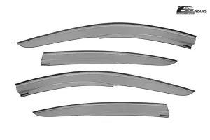 2007-15 Infiniti G25 G35 G37 Q40 Window Visors Deflectors Rain Guards