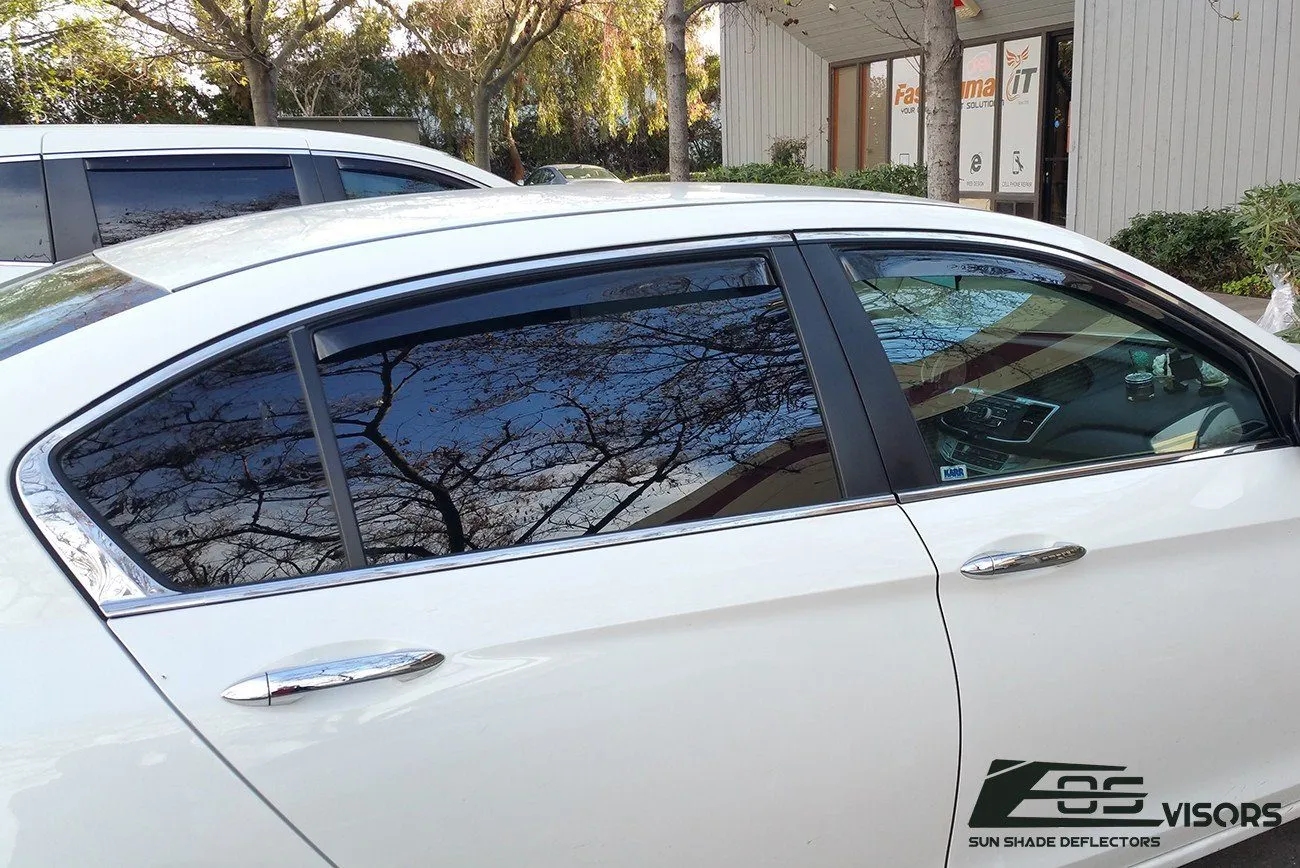2013-17 Honda Accord Sedan In-Channel Window Visors Wind Deflectors Rain Guards