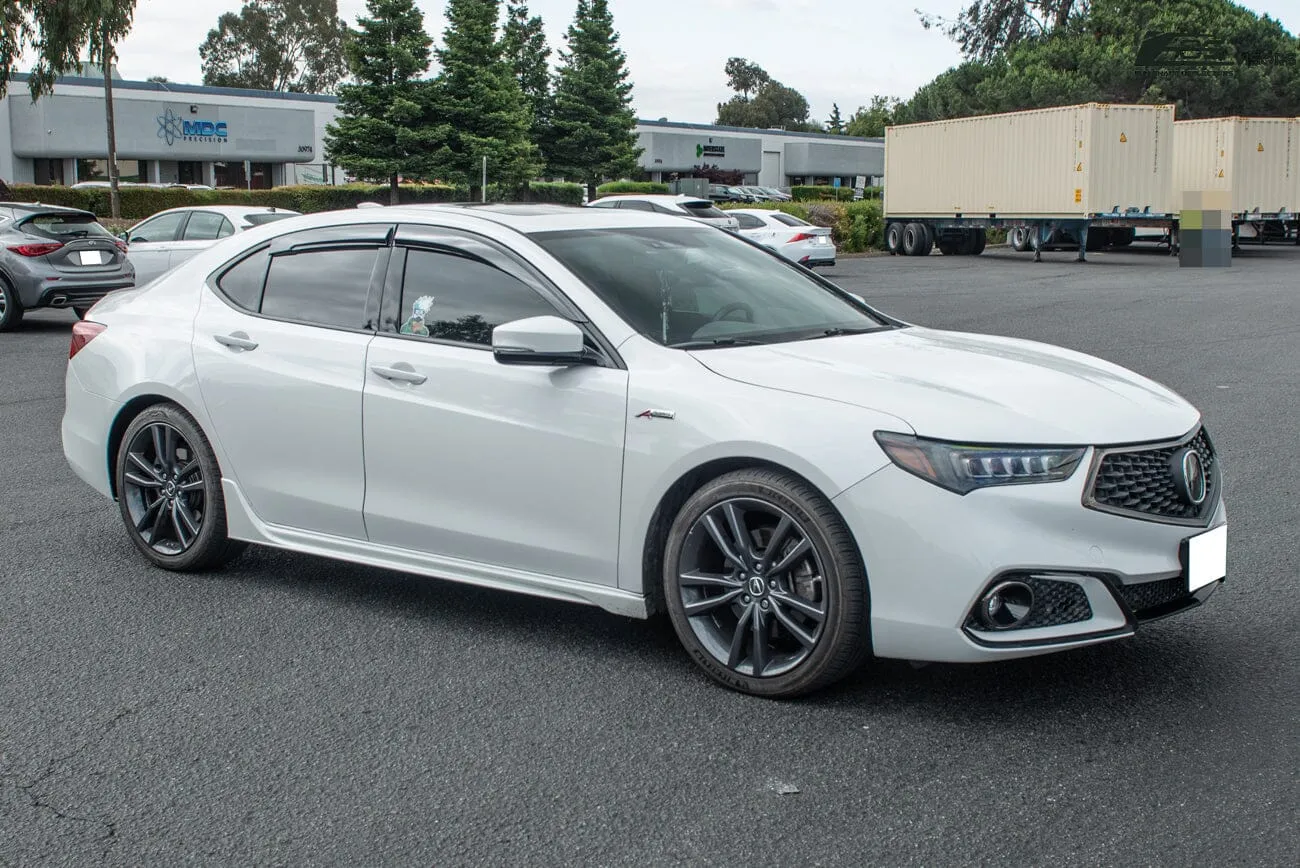 2015-20 Acura TLX JDM Style Window Visors Wind Deflectors Rain Guards Vents