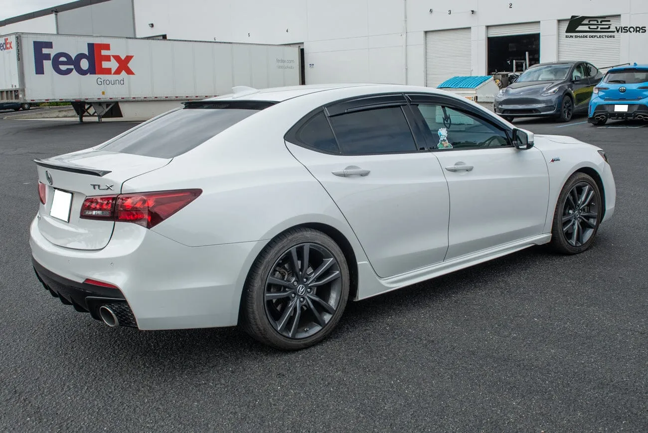 2015-20 Acura TLX JDM Style Window Visors Wind Deflectors Rain Guards Vents