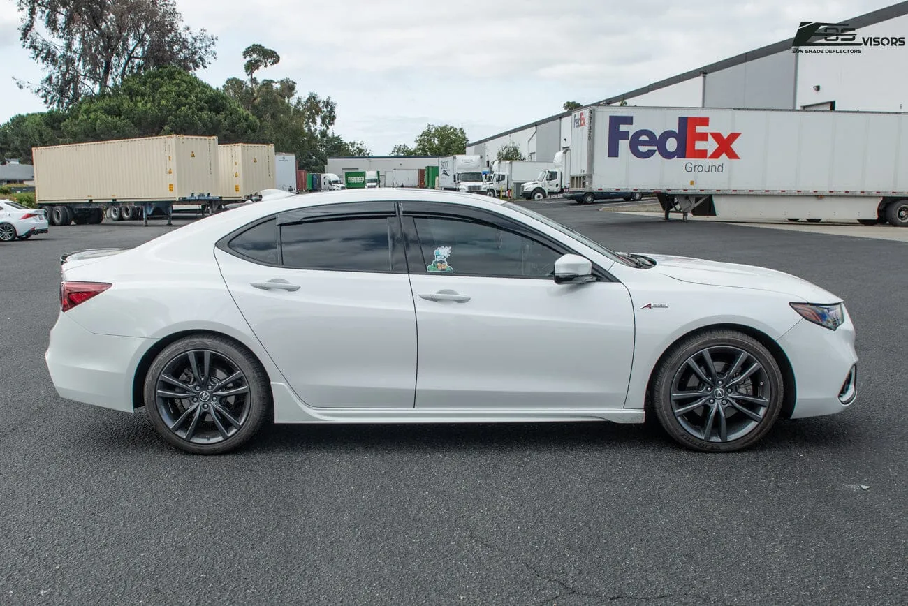 2015-20 Acura TLX JDM Style Window Visors Wind Deflectors Rain Guards Vents