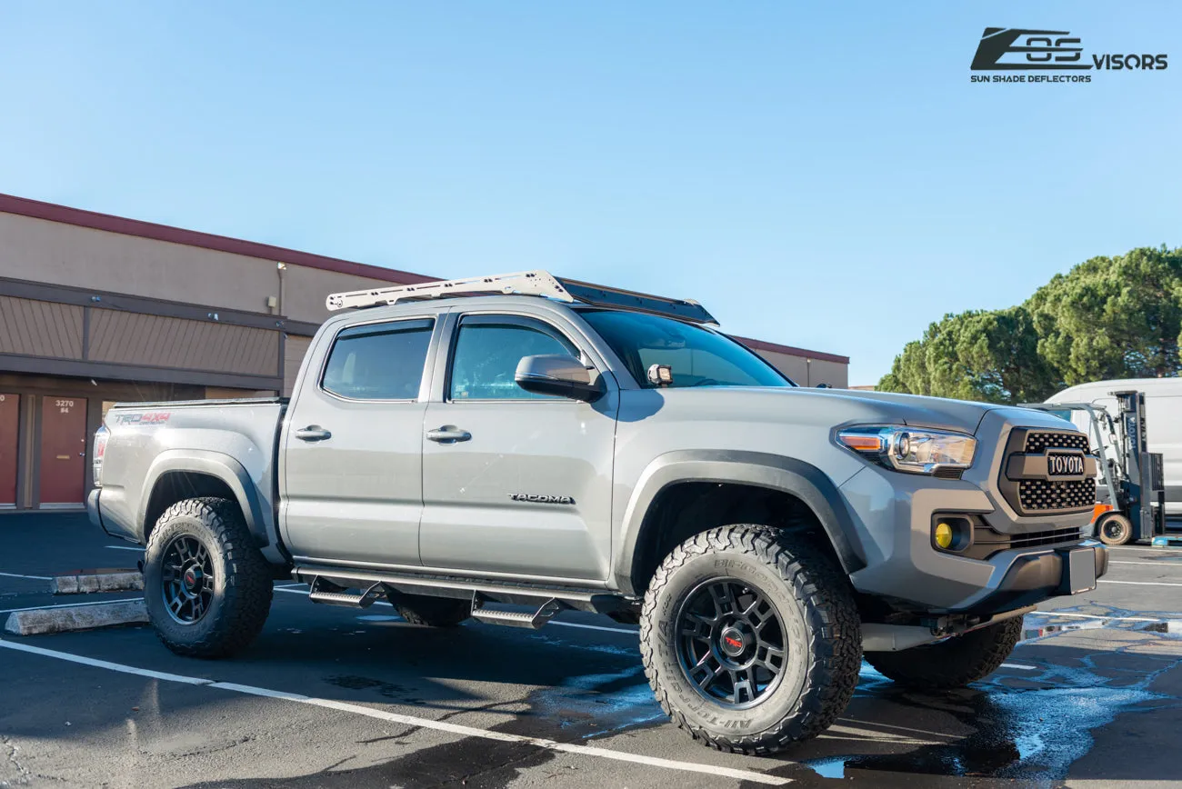 2016-Up Toyota Tacoma Double Cab Window Visors Wind Deflectors Rain Guards