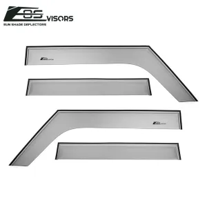 2018-Up Jeep Wrangler JLU 4Dr Window Visors Wind Deflectors