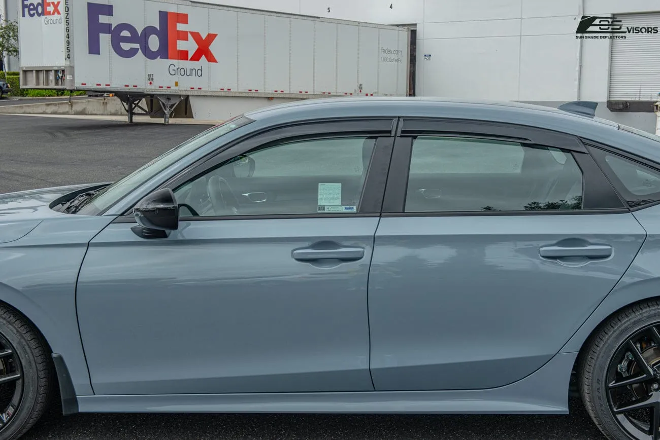 2022-Up Honda Civic Acura Integra | JDM Style Tape-On Window Visors Wind Deflectors Rain Guards