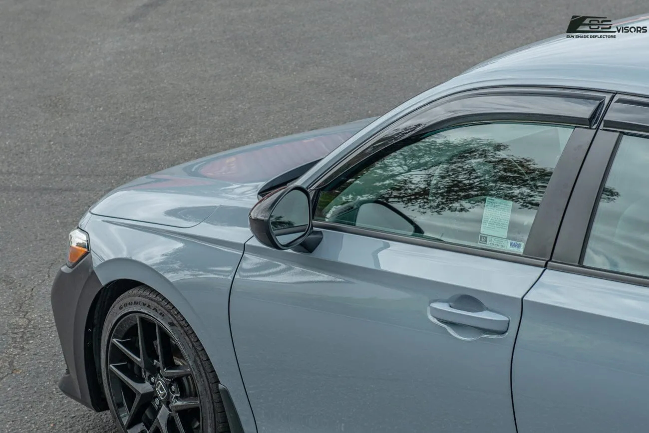2022-Up Honda Civic Acura Integra | JDM Style Tape-On Window Visors Wind Deflectors Rain Guards