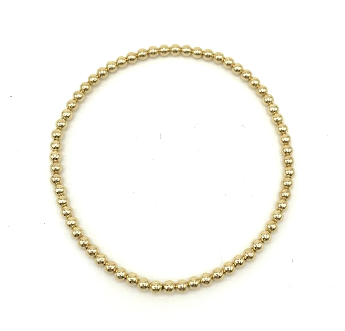 3 mm Gold Filled Ball Bracelet