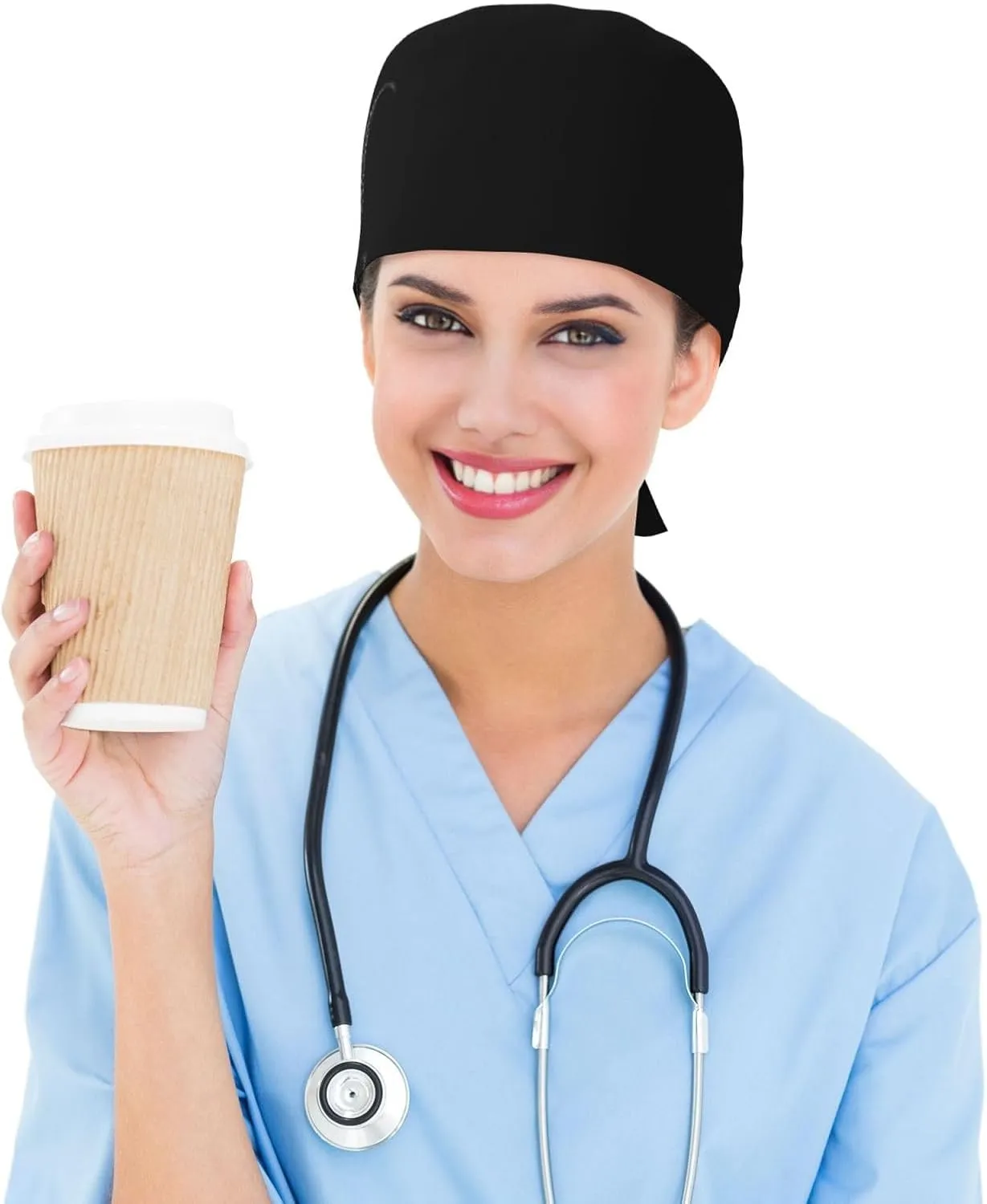 Adjustable Working Cap Breathable Unisex Women Men Elastic Bandage Tie Back Hats Scrub Nursing Doctor Surgeon Cap