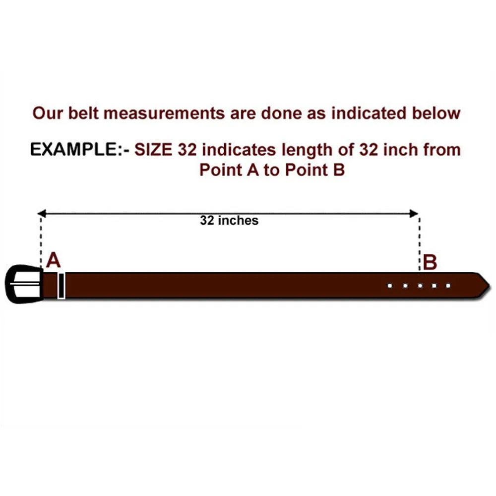 BAR H EQUINE Western Genuine Leather Men And Women Brown Belt Embroidered Black & Light Green