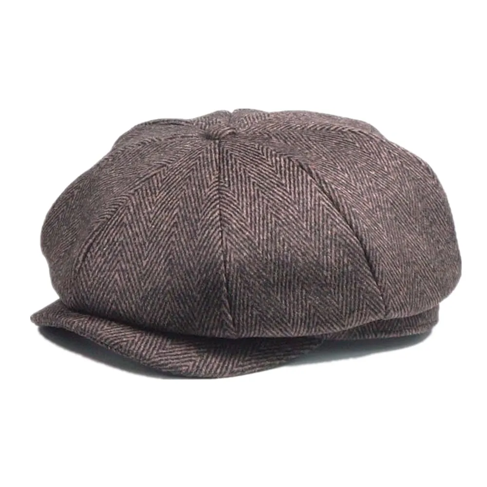 Baslow Wool Newsboy Cap