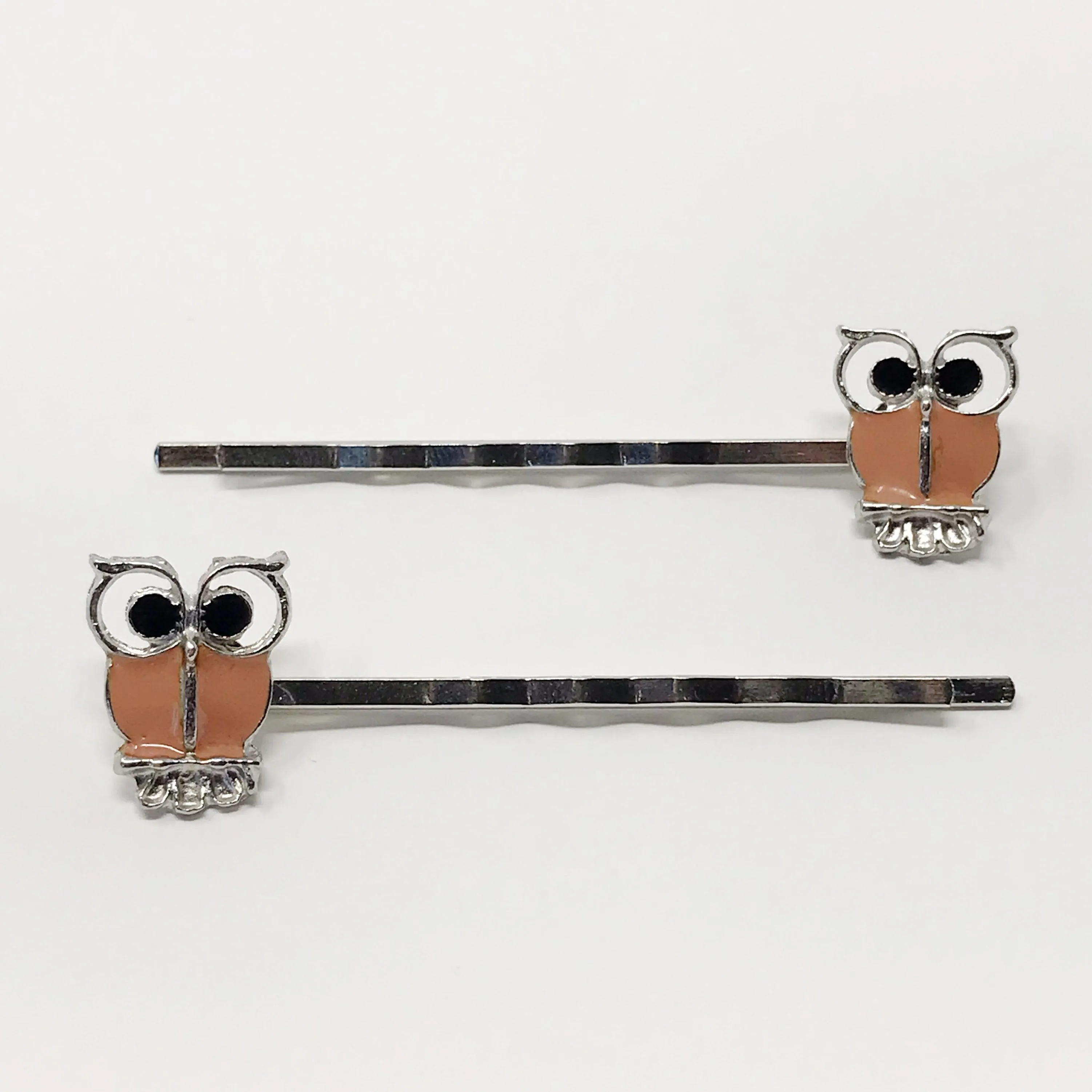 Boho Tan Owl Hair Pins: Stylish Accessories for Bohemian Chic Hairstyles
