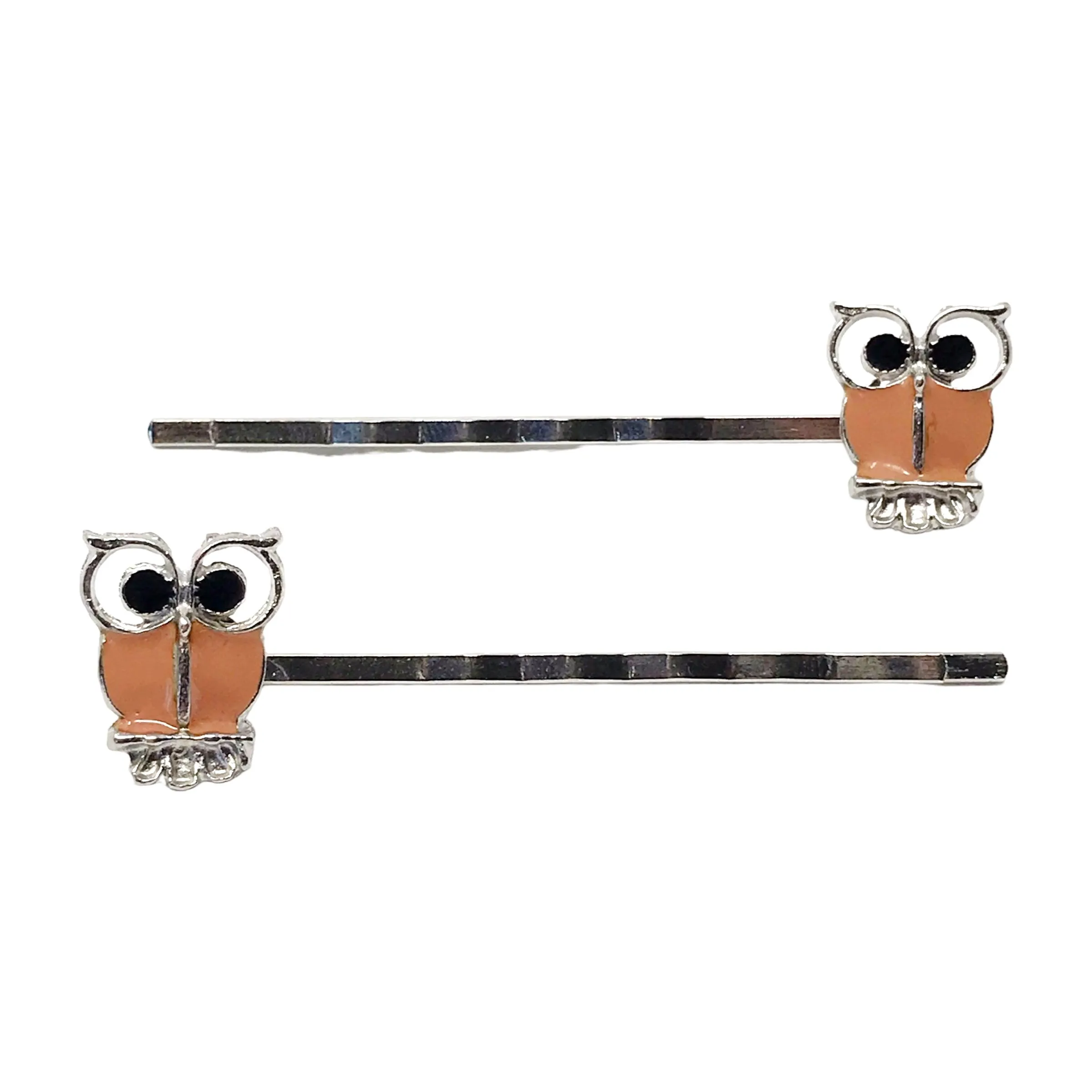 Boho Tan Owl Hair Pins: Stylish Accessories for Bohemian Chic Hairstyles