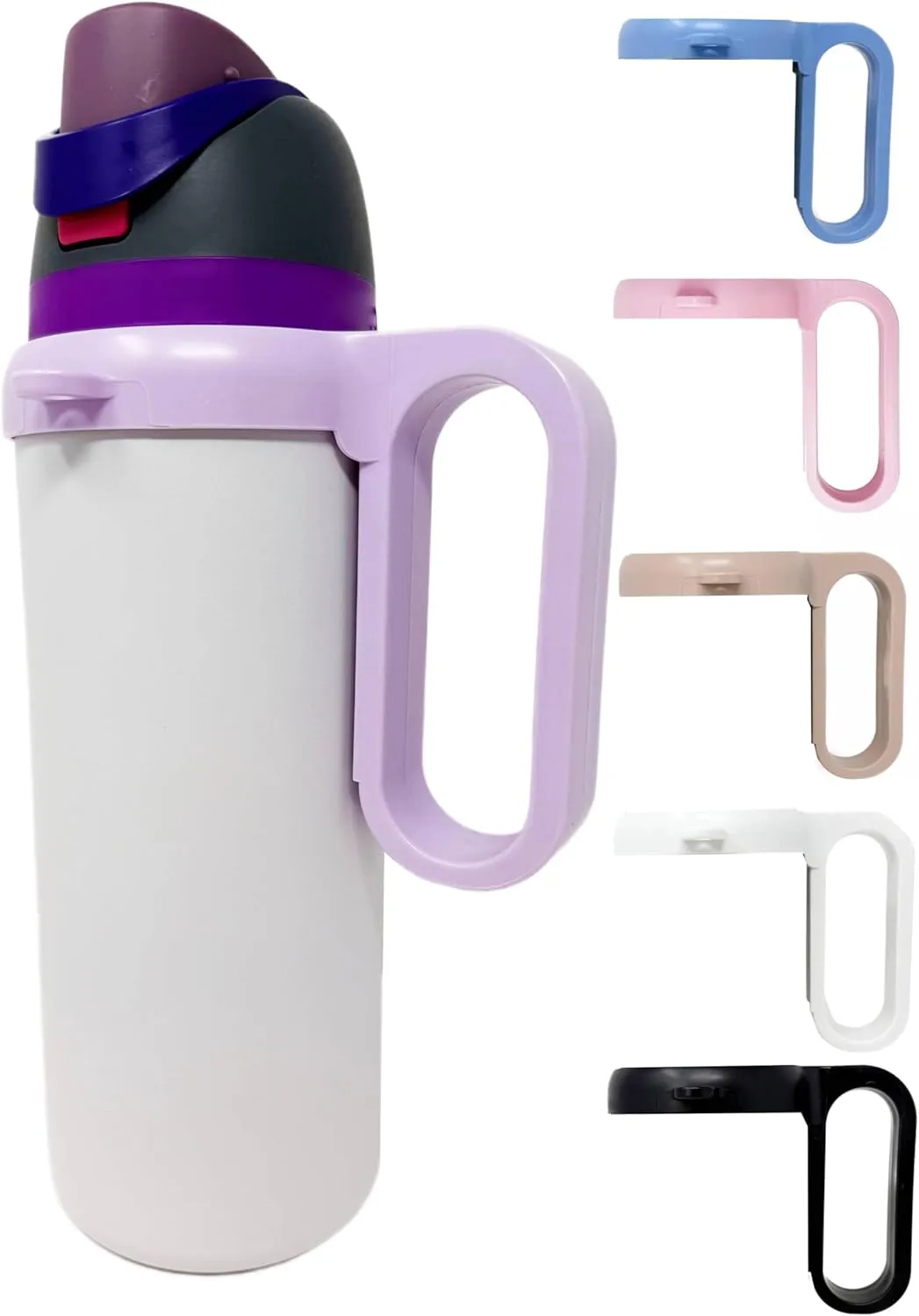 Bottle Handle for Owala FreeSip 24oz 32oz 40oz  Strong Plastic Water Bottle Holder, Durable Easy Carry Accessory for Running, Jogging, Gym, Hiking, and Drinking While Driving & More