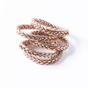 Buddhist Bracelet - Braided Champagne