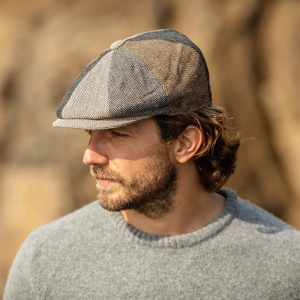 Burbage Herringbone Newsboy Cap
