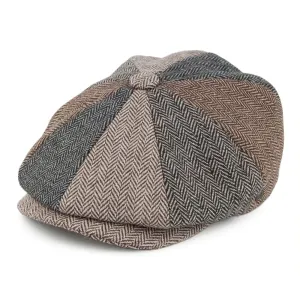 Burbage Herringbone Newsboy Cap