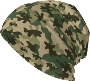 Camouflage-C Beanies Chemo Caps-Chemo Cancer Patients Headwear Head Wraps Coverings for Women Men