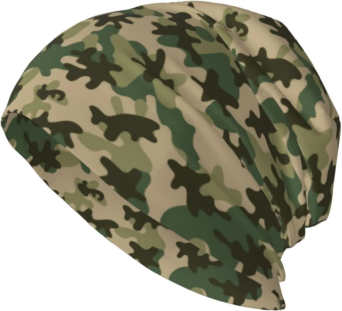 Camouflage-C Beanies Chemo Caps-Chemo Cancer Patients Headwear Head Wraps Coverings for Women Men