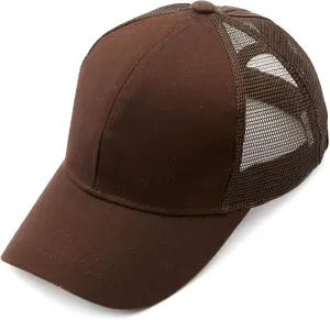 C.C Hatsandscarf Ponytail caps Messy Buns Trucker Plain Baseball Cap (BT-6)