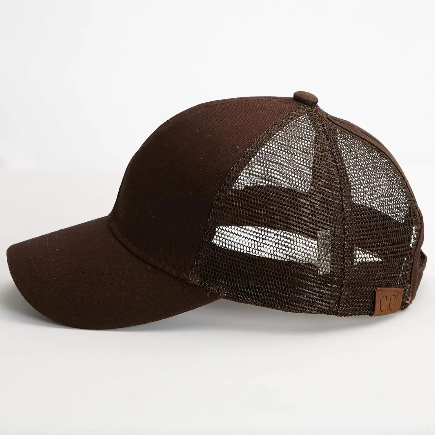 C.C Hatsandscarf Ponytail caps Messy Buns Trucker Plain Baseball Cap (BT-6)