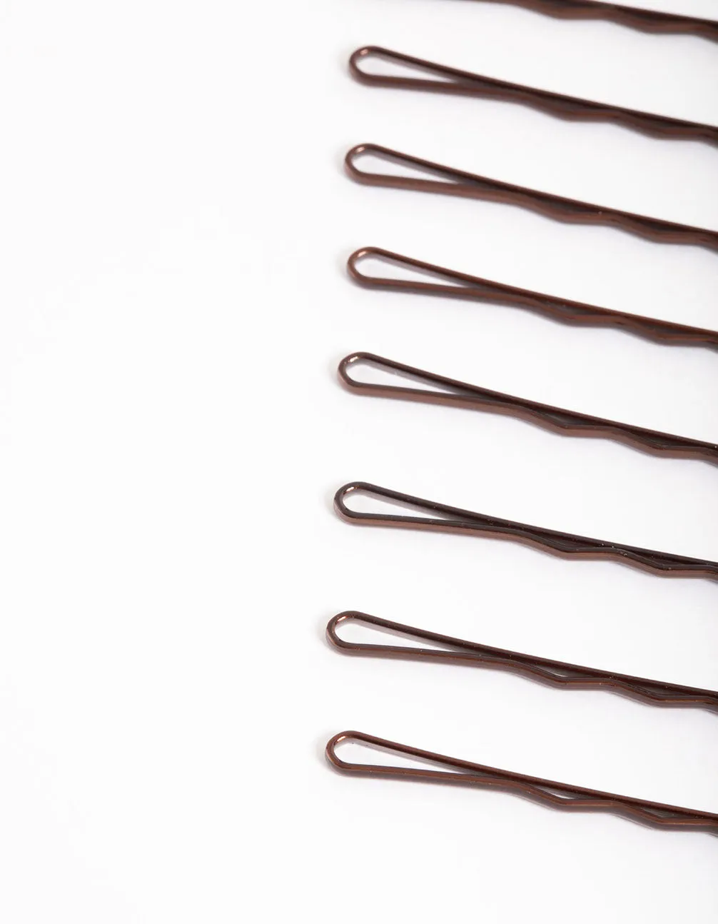 Coated Brown Bobby Pin 10-Pack