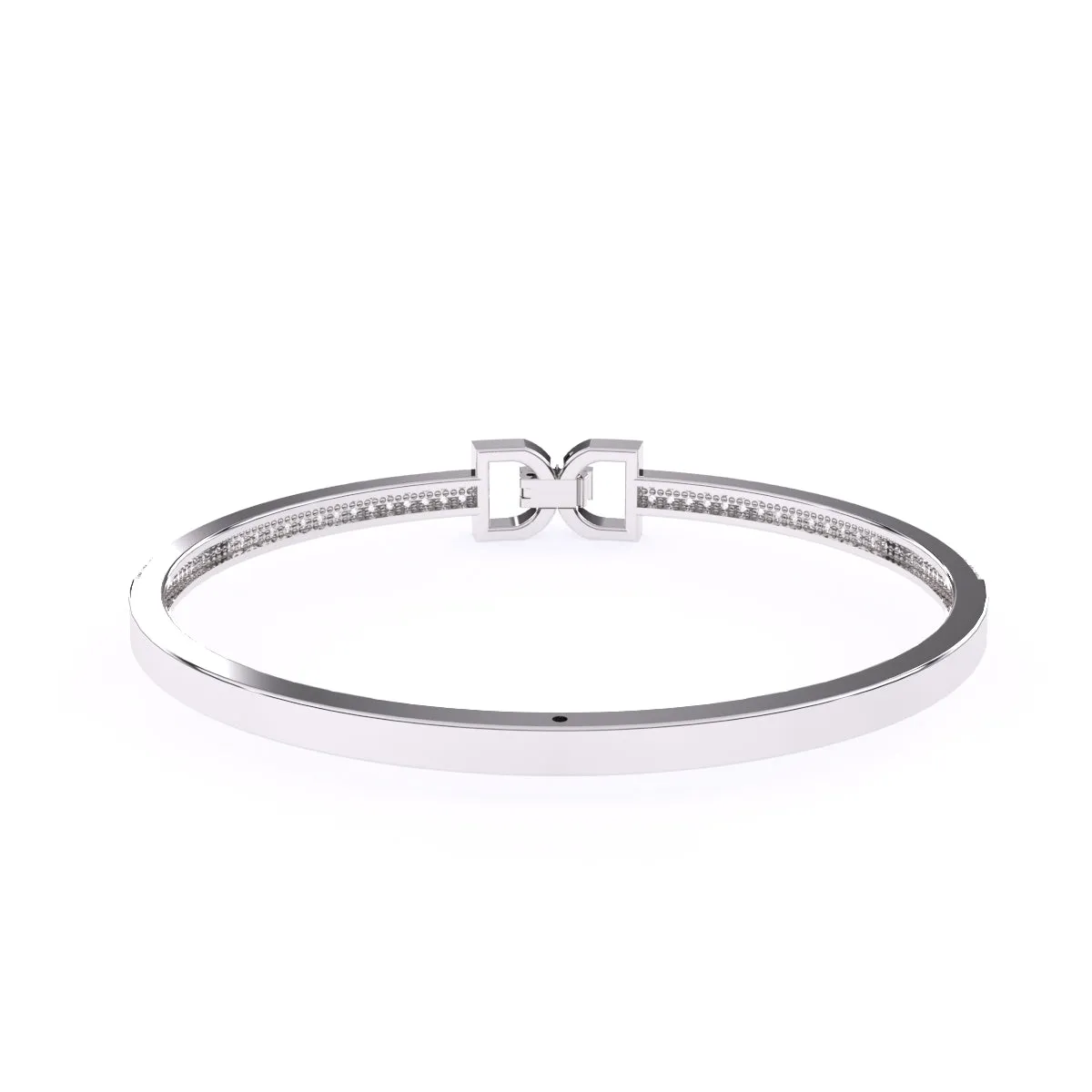 Crystal Cuff Rose Gold Lab Grown Diamond Bangle