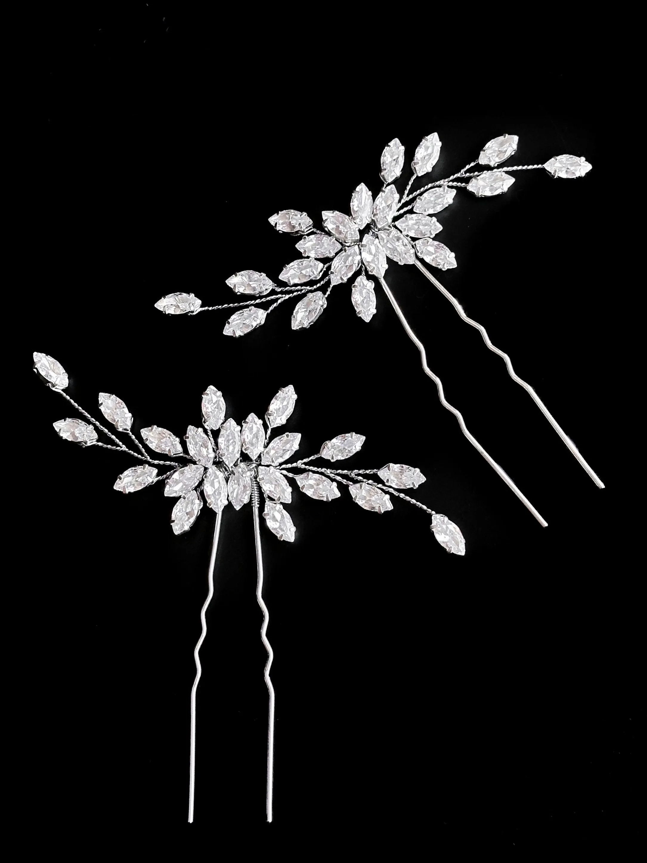 Cubic Zirconia Hair Pins