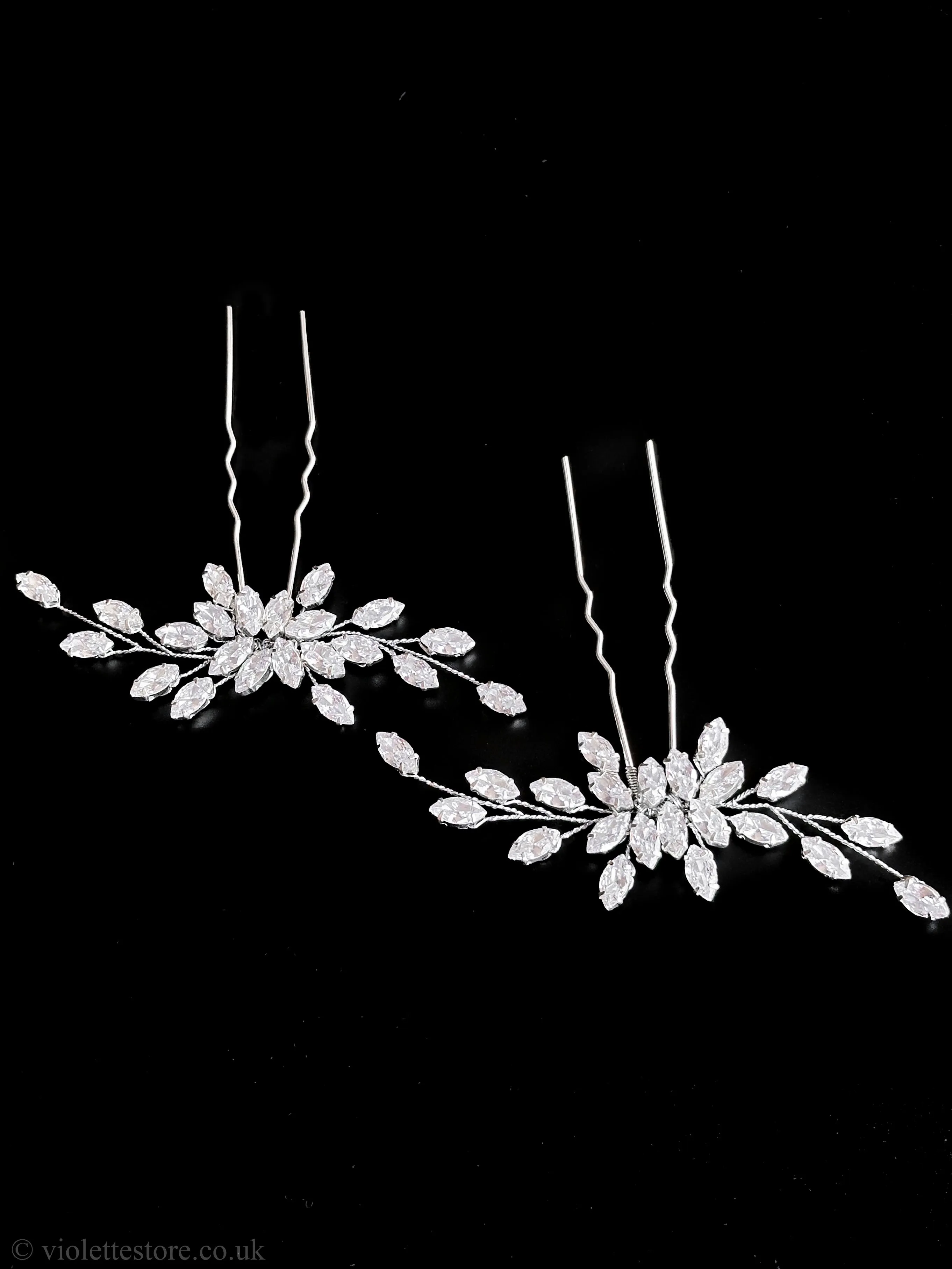 Cubic Zirconia Hair Pins