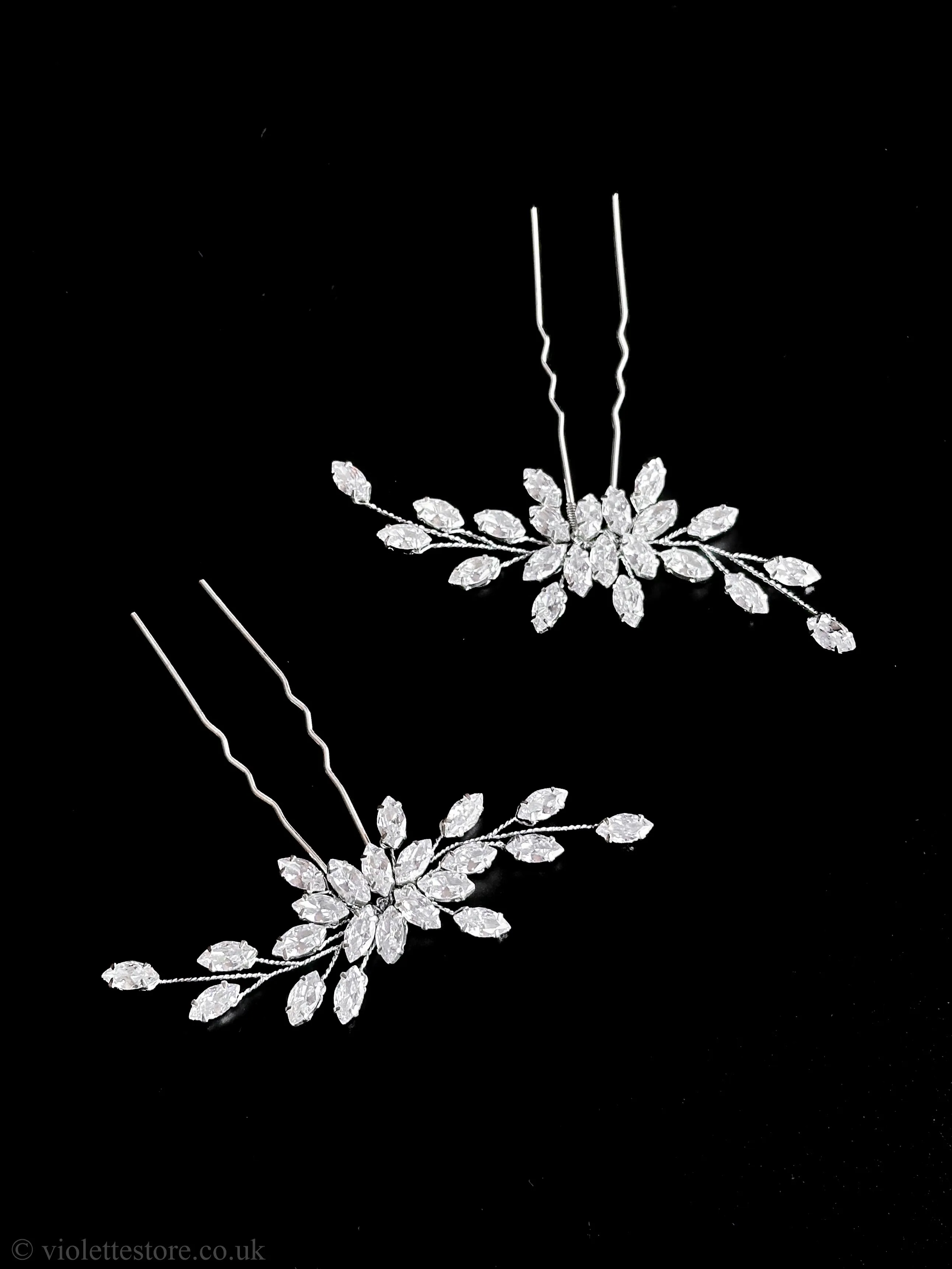 Cubic Zirconia Hair Pins