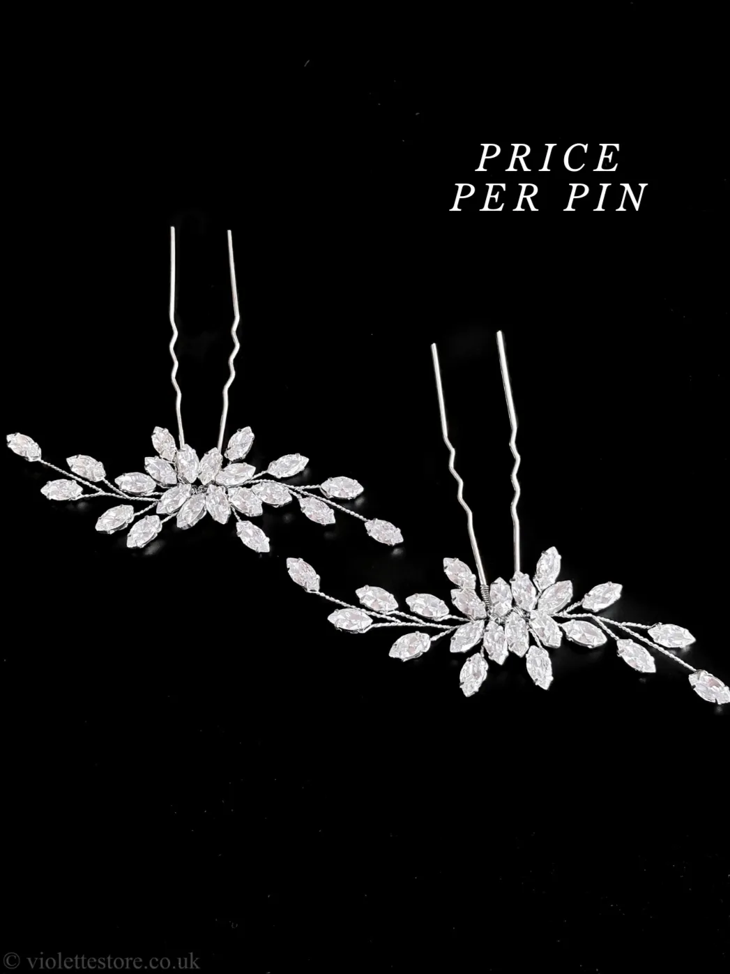 Cubic Zirconia Hair Pins