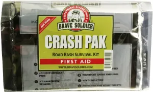 Cyclist First Aid Kit  Antiseptic Healing Ointment, Bandages, Pain Relief for Road Rash, Cuts, Scrapes and Burns