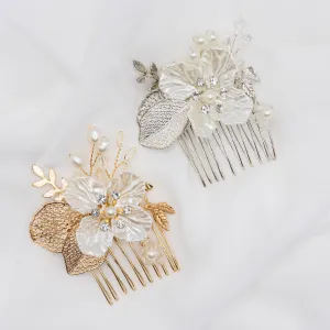 Elegant Floral Wedding Hair Pins | Bridal Hair Accessories & Jewelry for Wedding Hairstyles