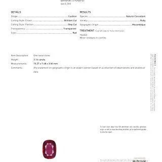 Genuine Ruby - 10.27x7.49x3.50mm Oval Shape Gemstone 3.14 Carat GIA grading Report Pristine Custom Rings