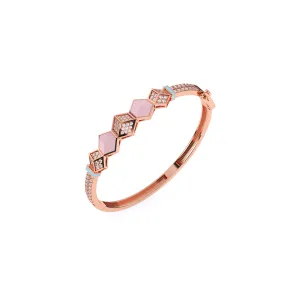 Impressive Round Cluster Diamond Bracelet