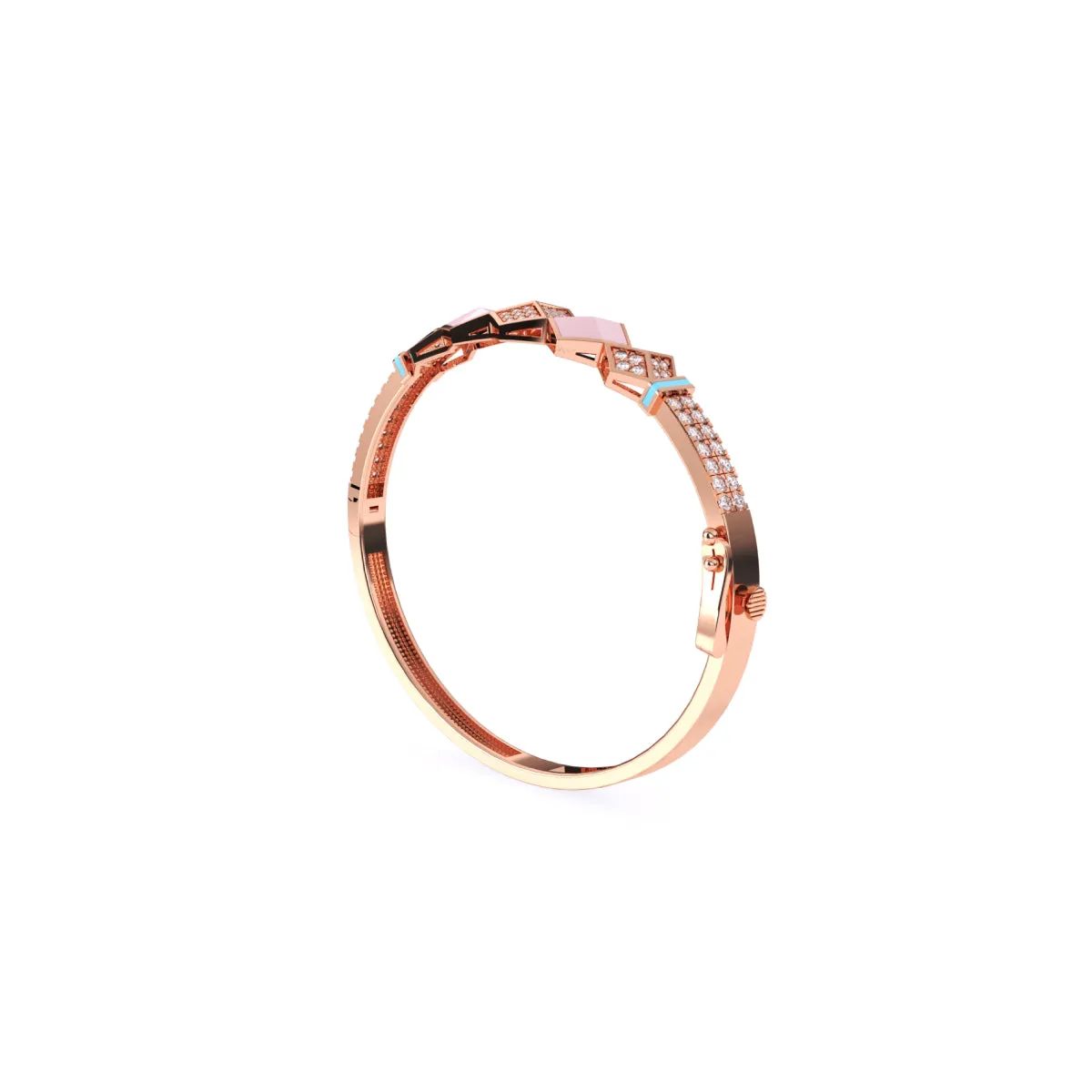 Impressive Round Cluster Diamond Bracelet