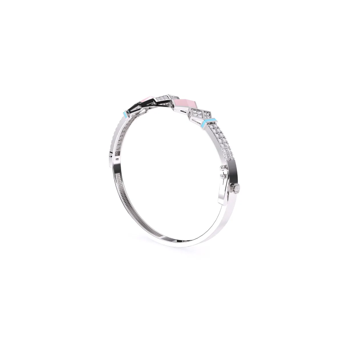 Impressive Round Cluster Diamond Bracelet