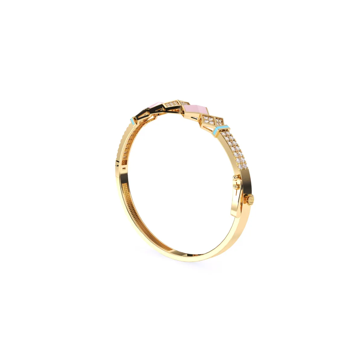 Impressive Round Cluster Diamond Bracelet