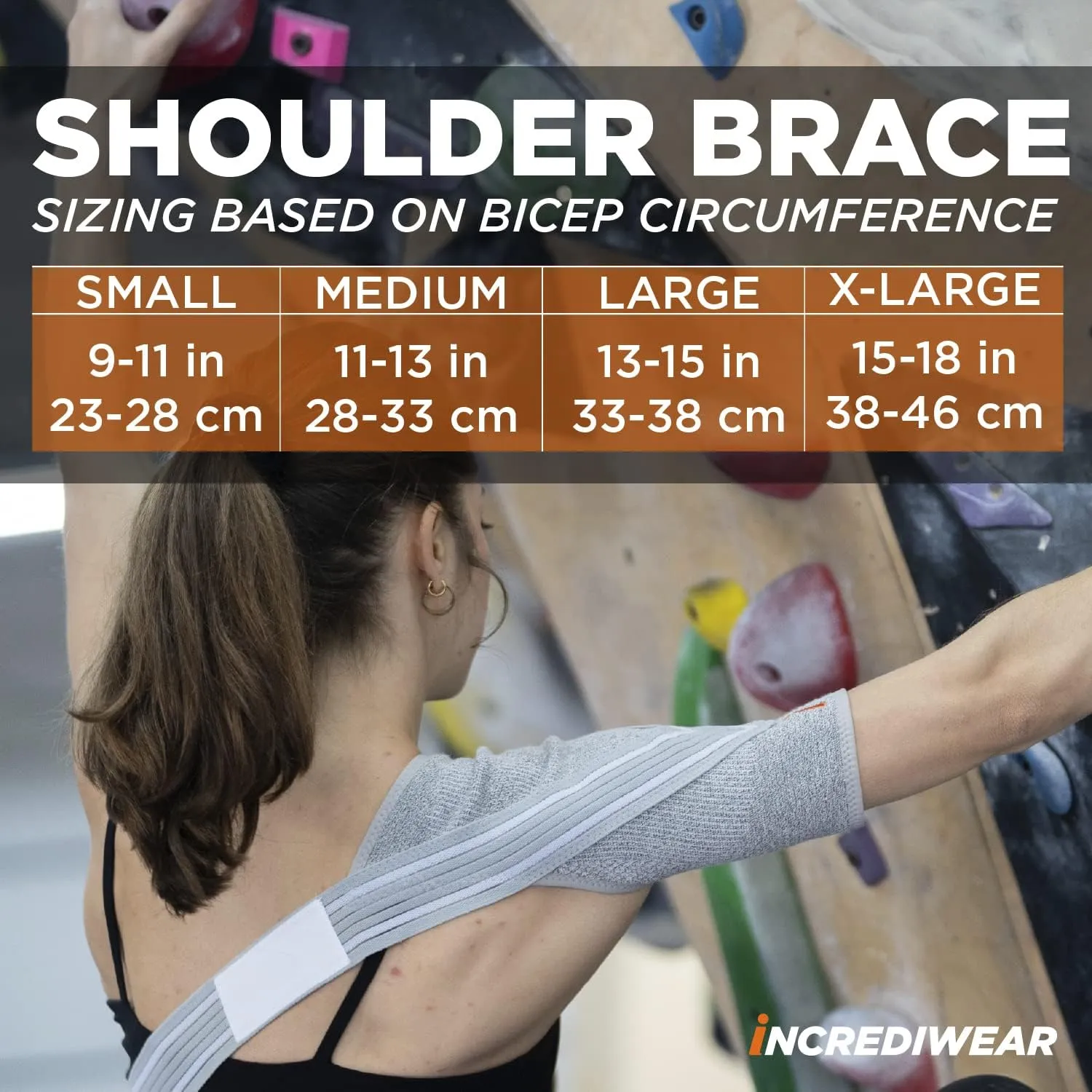 Incrediwear Shoulder Brace for Men and Women  Shoulder Support Brace Supports Shoulder Recovery & Shoulder Pain Relief, Reduces Inflammation and Swelling, Designed for Left & Right Shoulder (Large)