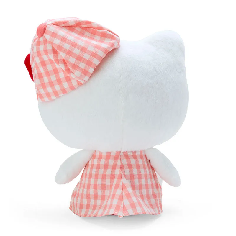 Japan Sanrio - Hello Kitty Plush Toy Size M (Gingham Casquette)