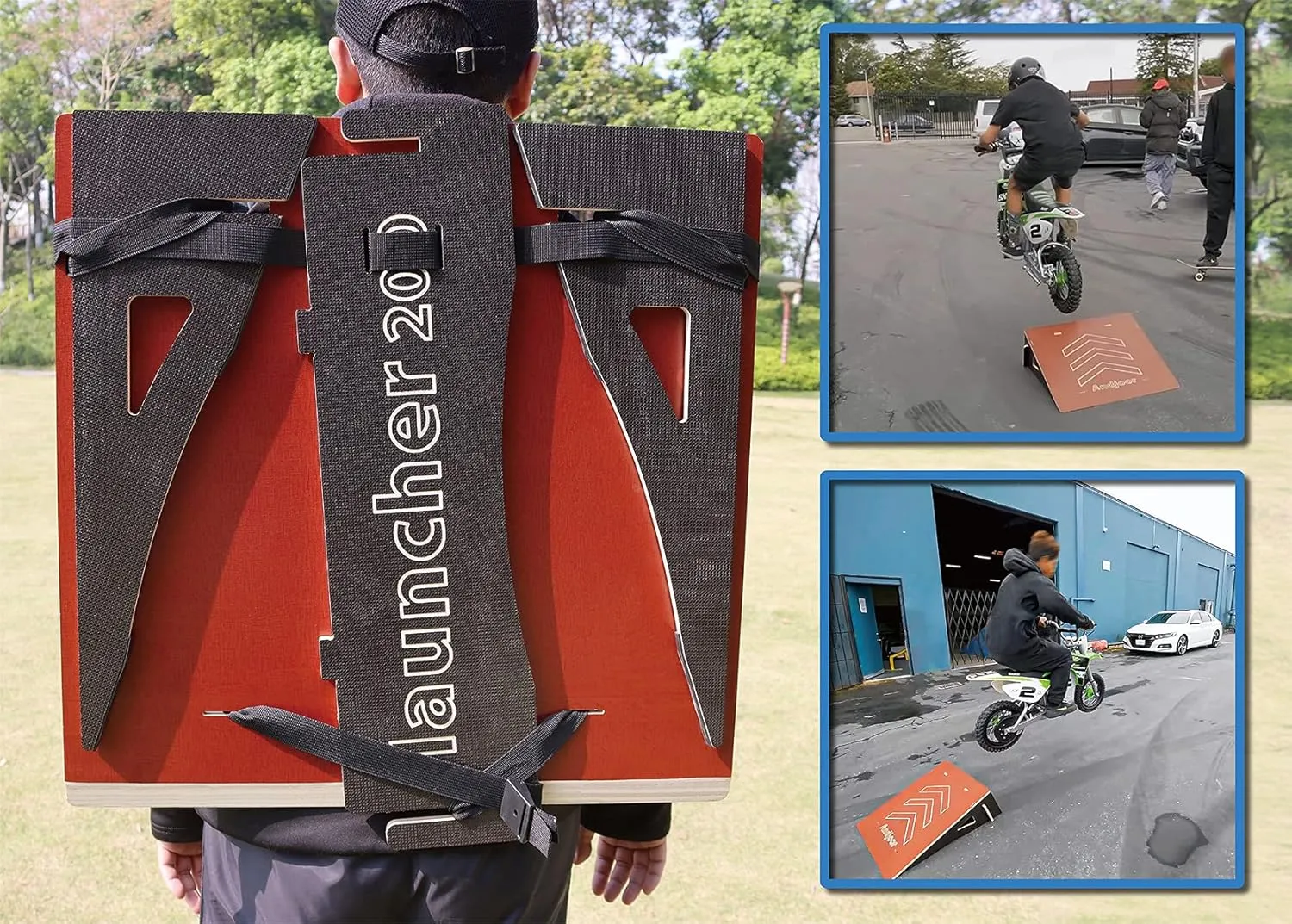 Kids Skateboard & Bike Ramp - BMX, Scooter, RC Car & Dirt Bike Ramps with Jumps