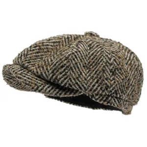 Manhattan Herringbone Newsboy Cap