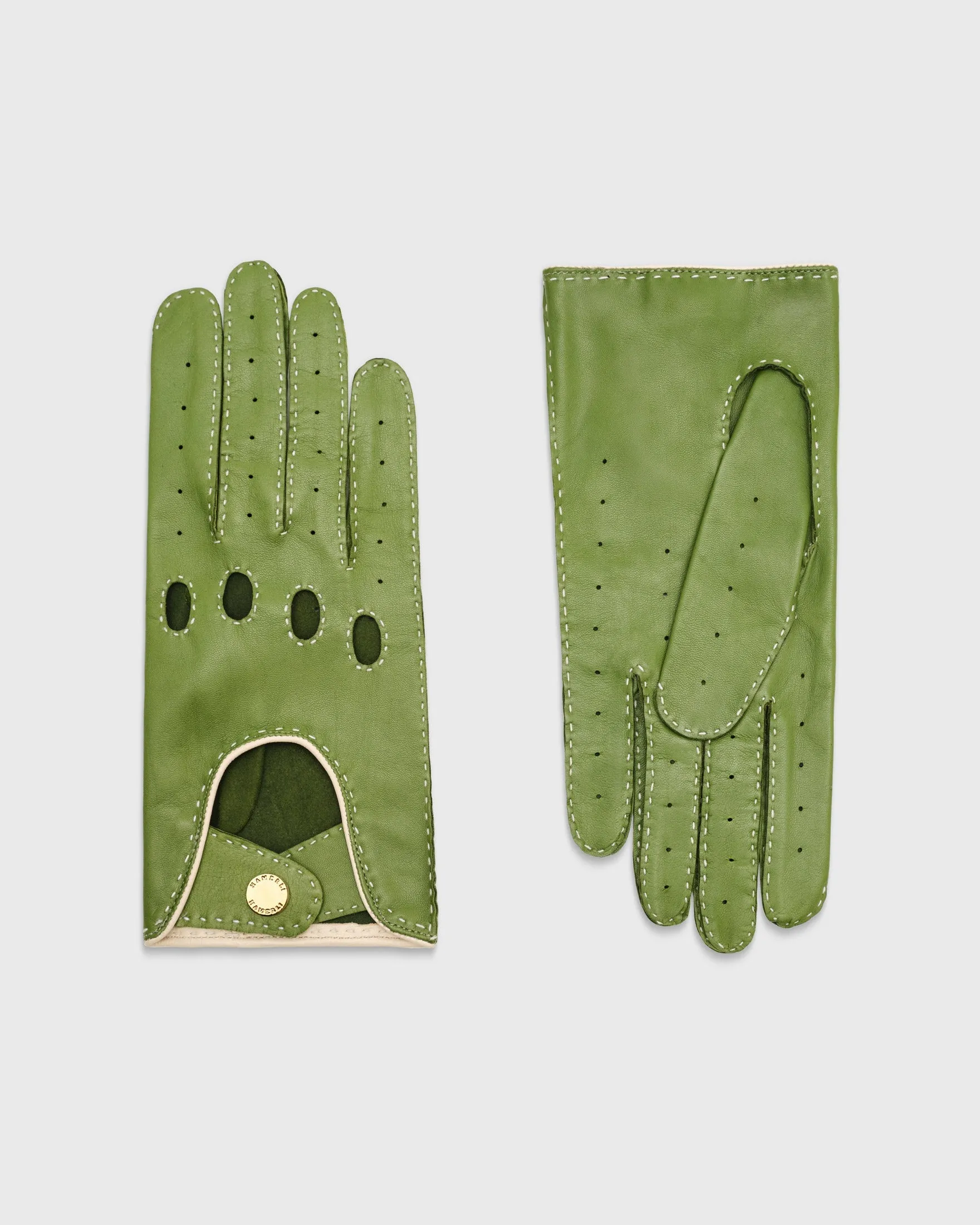 Marlene Green Driving Leather Gloves