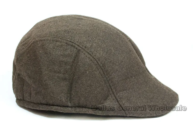 Men's Solid Color Wool Newsboy Caps Wholesale