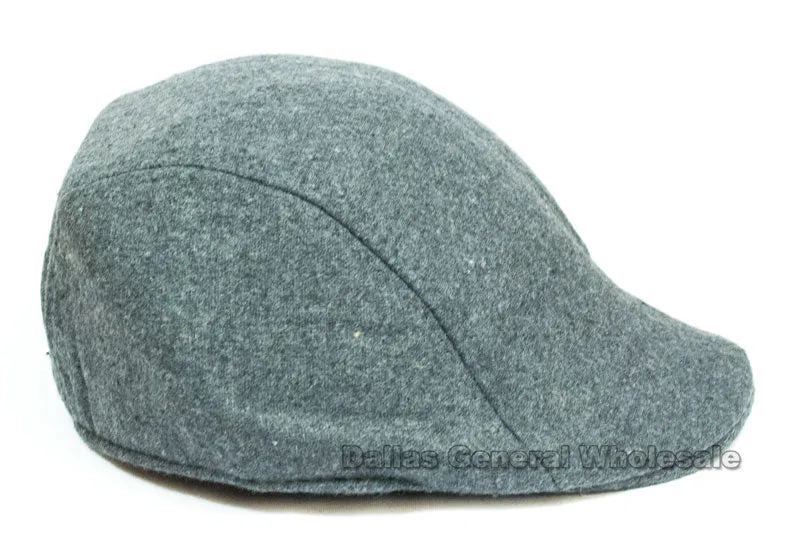 Men's Solid Color Wool Newsboy Caps Wholesale