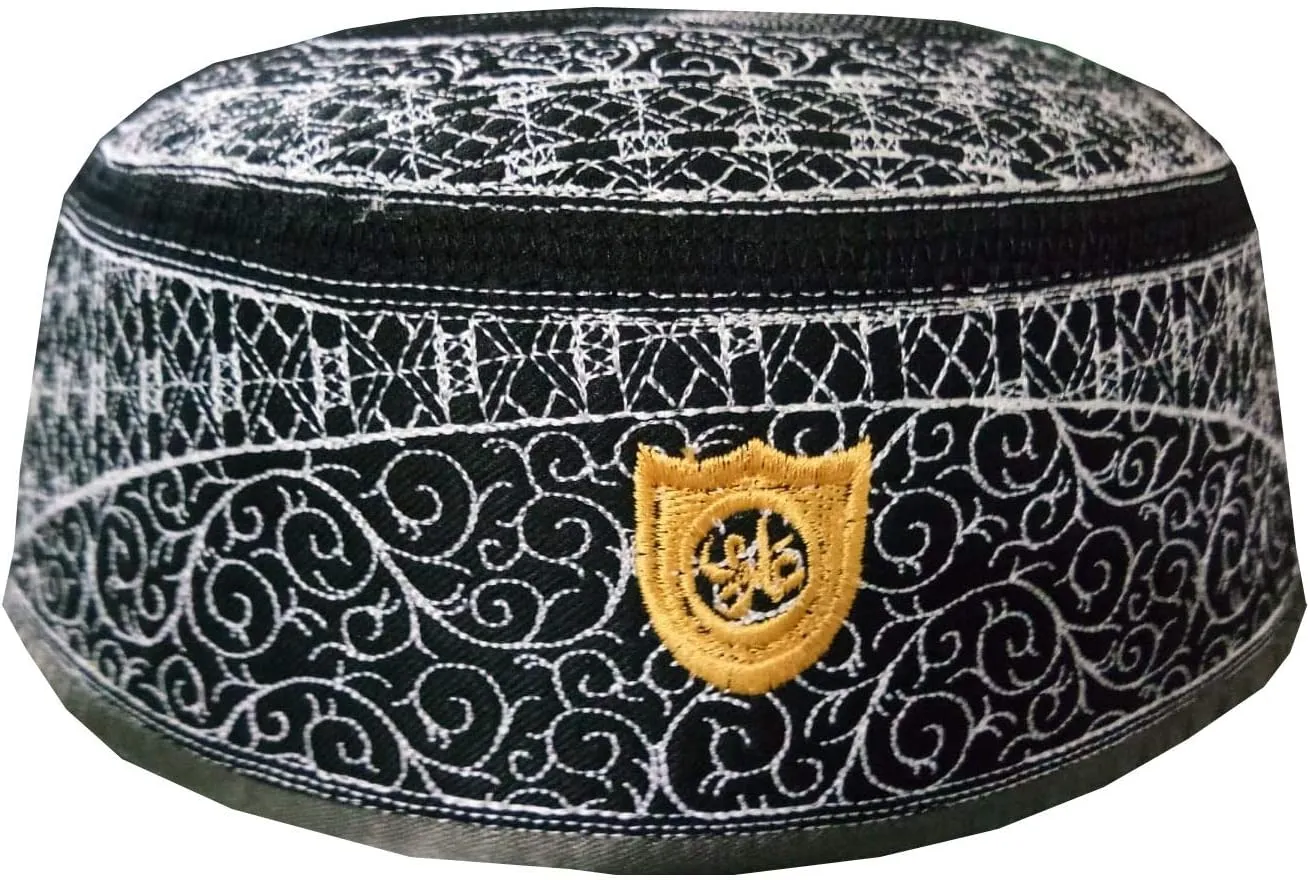 Muslim Kufi Hat ALW010 Islam Men Prayer Skull Cap Headware Ramadan Eid Gift