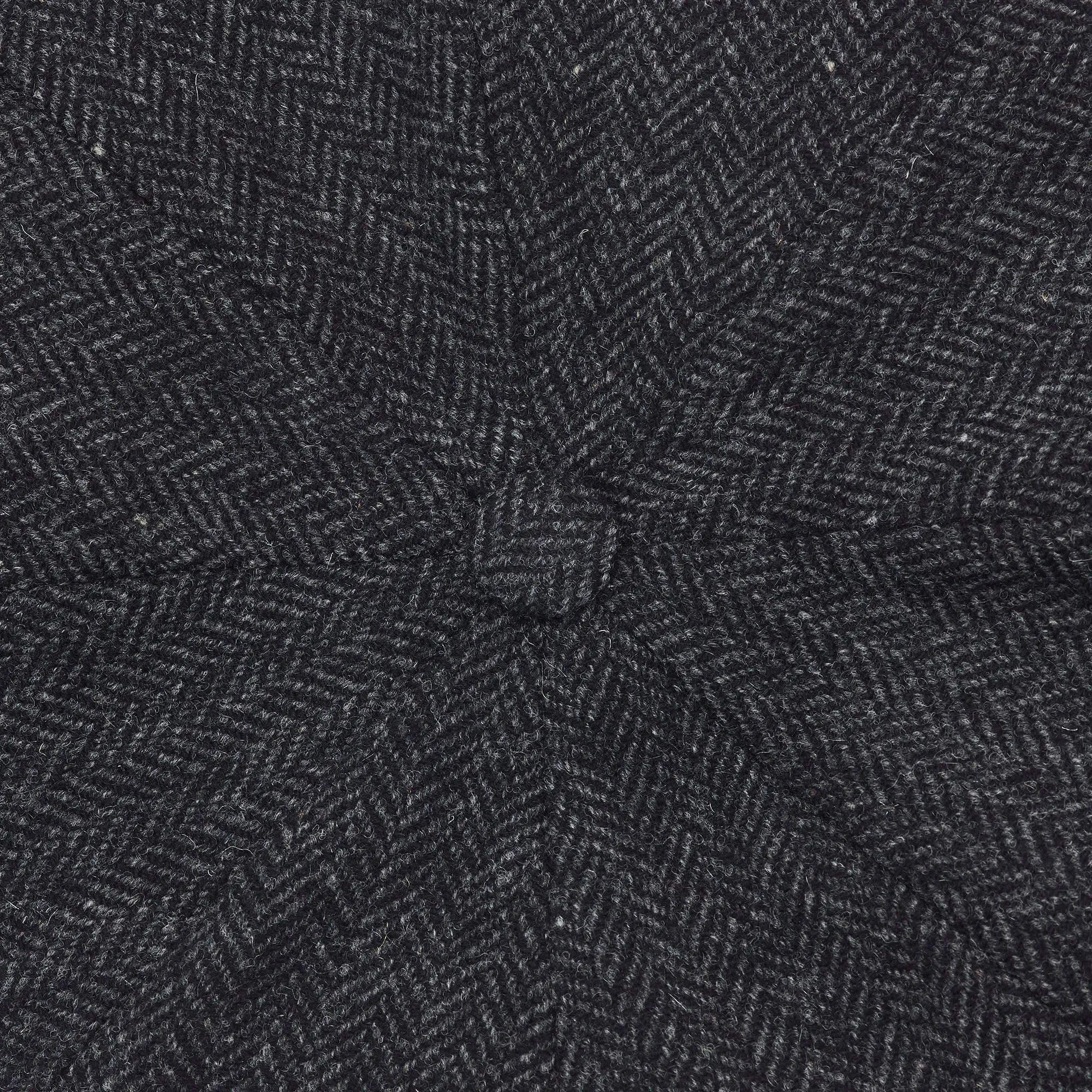 Newsboy Cap - Dark Grey Herringbone
