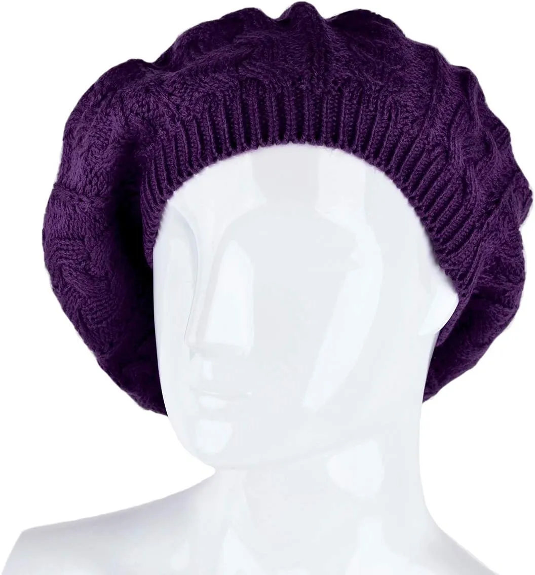 Nollia Soft Knit Solid Color Beanie, Chic, and Lightweight Crochet Knitted Style Beanie Hat for Women, One Size Slouchy Hat
