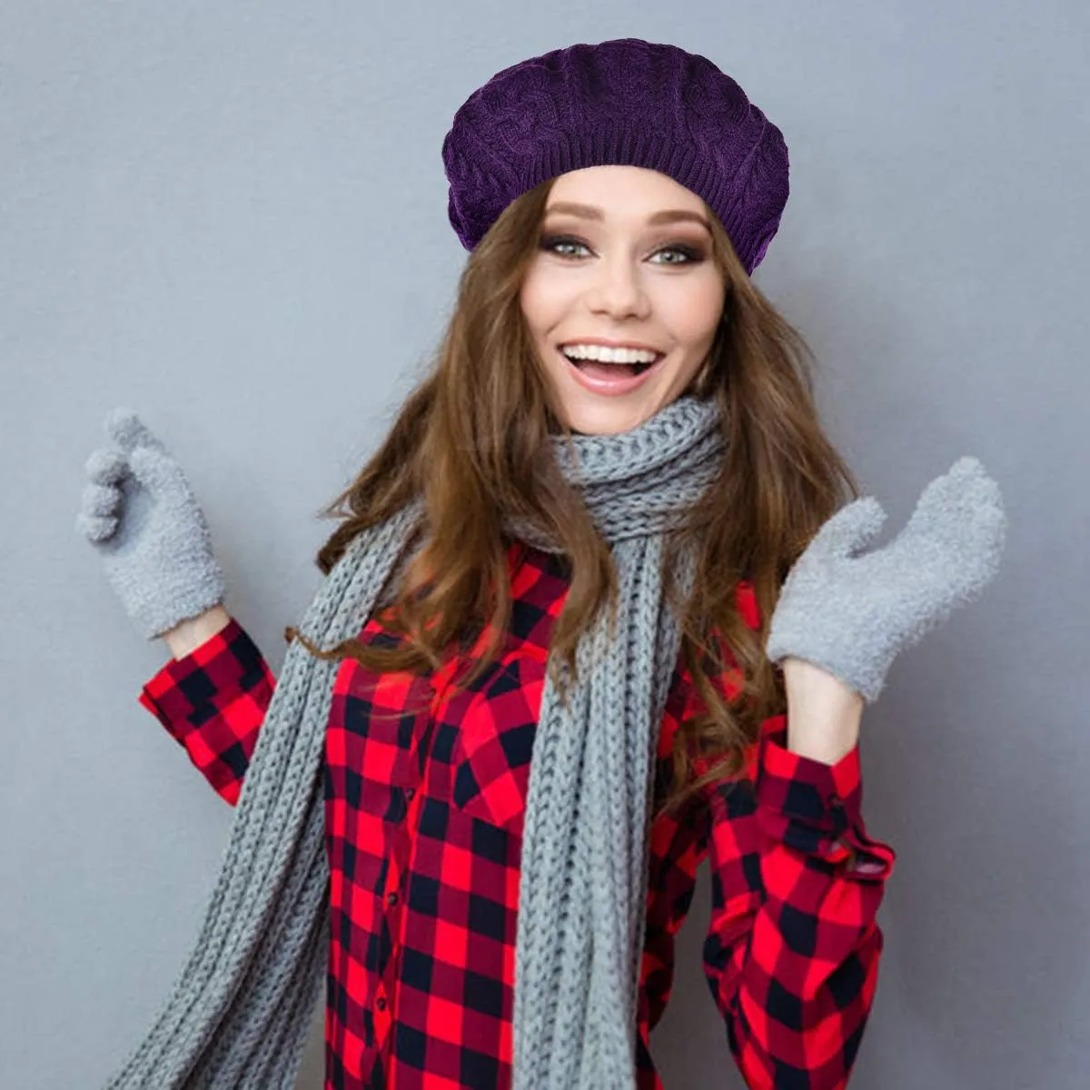 Nollia Soft Knit Solid Color Beanie, Chic, and Lightweight Crochet Knitted Style Beanie Hat for Women, One Size Slouchy Hat