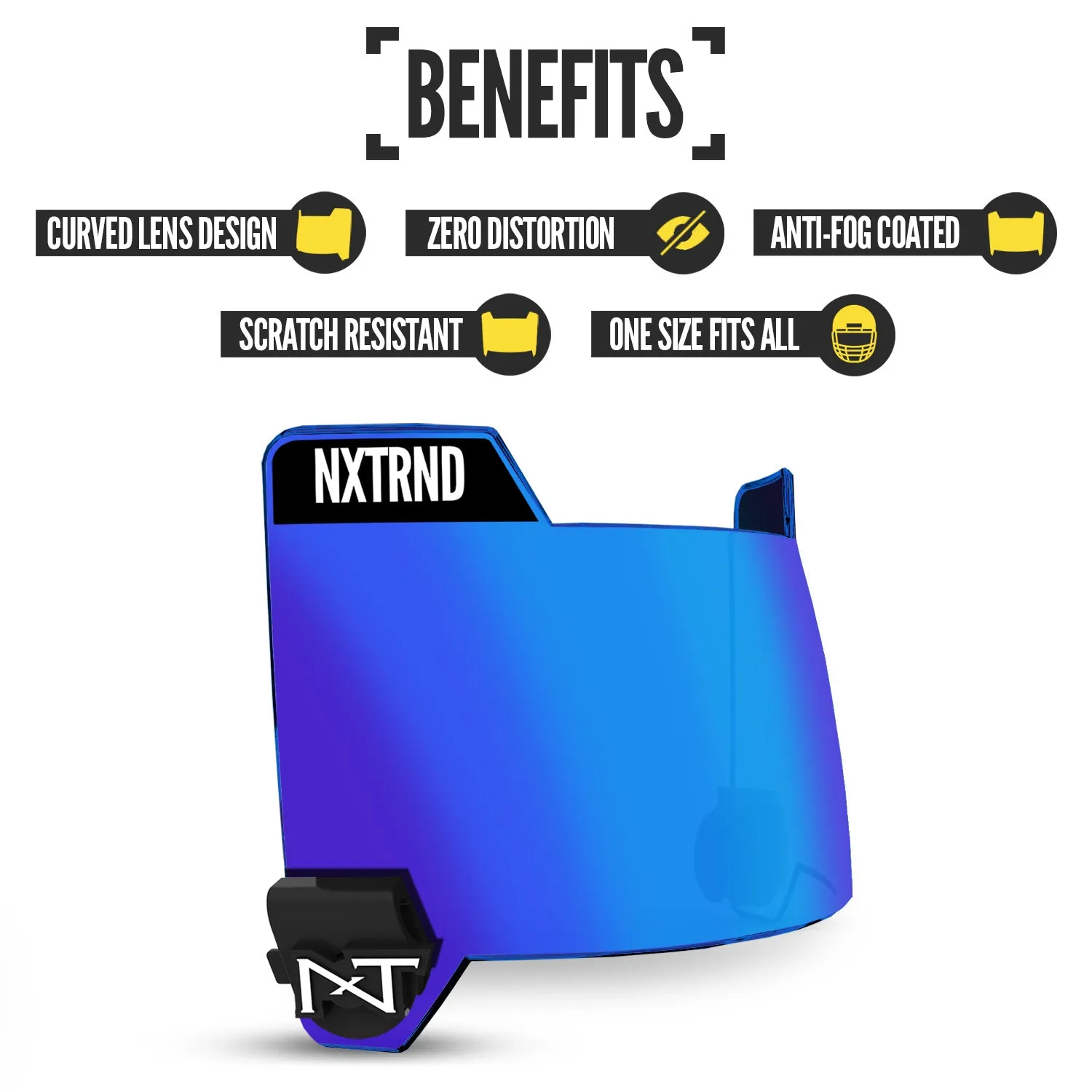 NXTRND VZR3® Football Visor Blue