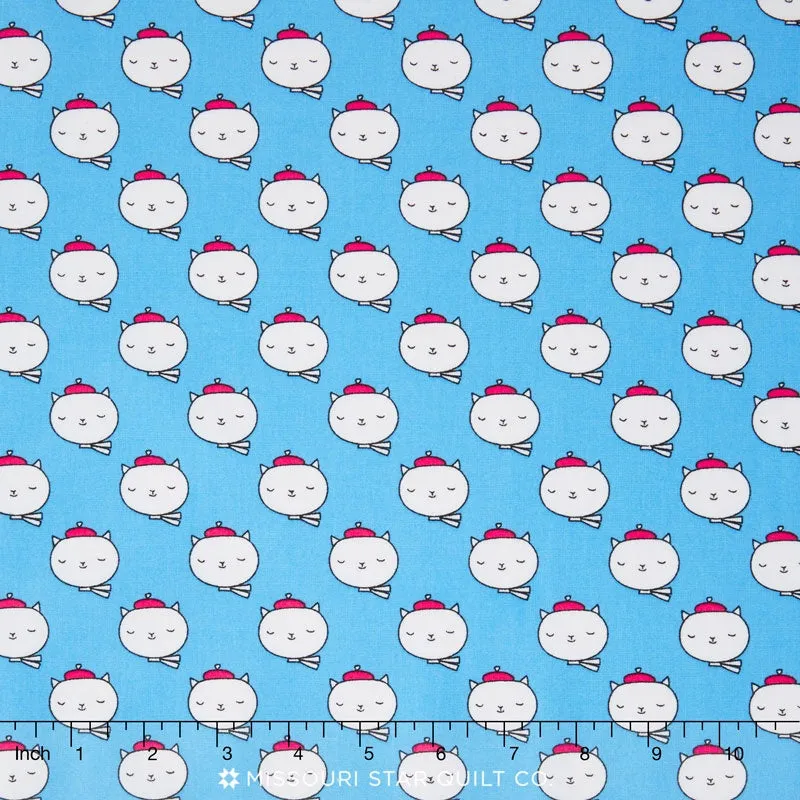 Oui Oui Paris - Hip Cats Bright Yardage