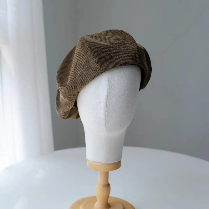 Oversize Two Way Cotton Beret Hat